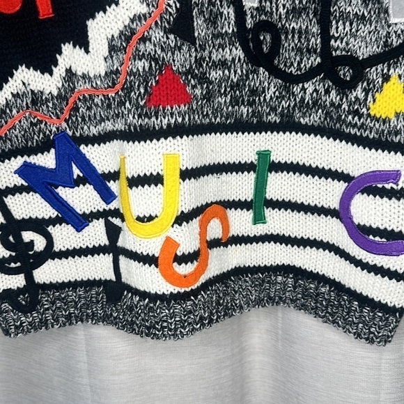 PINWHEELS VINTAGE MUSIC SWEATER (SIZE M) - Picture 3 of 9